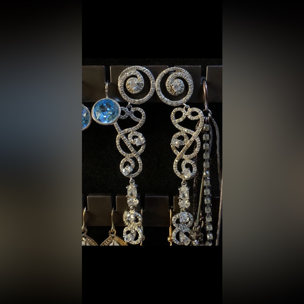3.5(?)” Stirling silver chandelier earrings